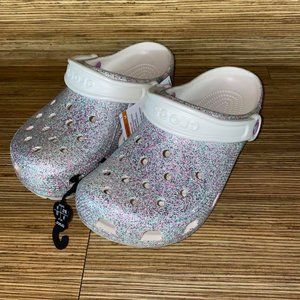 CROCS Classic Glitter Clog - Oyster